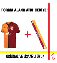 Galatasaray Lisanslı Hediye Atkılı 2024/2025 İç Saha Parçalı Forma