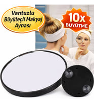 Büyüteçli Ayna Makyaj Aynası Vantuzlu Yuvarlak Büyüteçli Ayna Makyaj ve Siyah Nokta Temizleme için