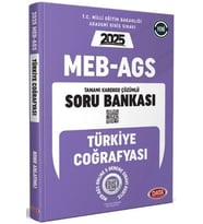 2025 MEB AGS Türkiye Coğrafyası Soru Bankası Data Yayınları