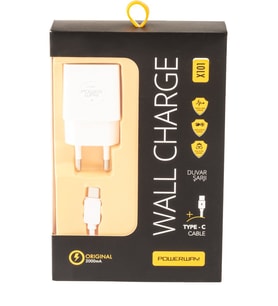 Powerway X101 Type-C / USB Girişli 2.1 Apmer Kablolu Şarj Cihazı
