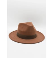 Erkek Taba Şapka Trend Fötr Kovboy Fedora Şapka