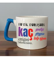 Bu Dik Duruşun Baskılı Kadınlar Günü Mavi Kulplu D Kupa