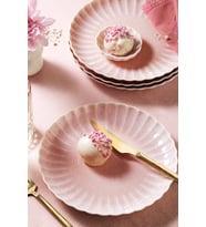 Kütahya Porselen Kütahya Porselen Bone Rosy 4 Parça 21 Cm Pasta Tabağı