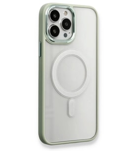 Newface Apple iPhone 14 Pro Max Kılıf Room Magneticsafe Silikon - Su Yeşili