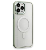 Newface Apple iPhone 14 Pro Max Kılıf Room Magneticsafe Silikon - Su Yeşili