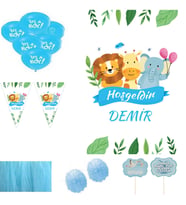 Bebek Hastane Odası Süsü Hediyelik Seti Erkek Bebek Odası Süsleri Sevimli Hayvancıklar Temalı Konse-