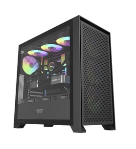 darkFlash DRX90 MESH 650W 80+ Power Supply 4-12cm ARGB Fan Siyah Kasa