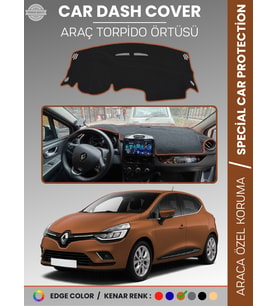 RENAULT CLİO 4 (2012-2020) Torpido Örtüsü Ön Göğüs Koruma Torpido Koruma Birebir Uyum Kaymaz
