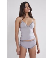 Kadın Dantelli Penye Atlet Külot / Kaşkorse Set - 305 Royal (Siyah)