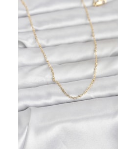 CM 14K Gold Renk Burgu Model 60 cm Kadın Kolye TJ-BKO10950
