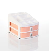 OPS CO 7200 2 Çekmeceli Masaüstü Organizer Pastel Turuncu 