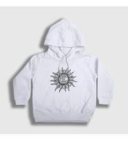 Presmono Unisex Çocuk Beyaz Sun Alice In Chains Kapüşonlu Sweatshirt 7887tt (Beyaz)