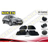 Peugeot 301 2012- 3D Paspas (Siyah - Beyaz)