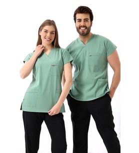 Bflex Unisex Likralı Yarasa Kol Tek Üst - 6428 Çağla Yeşili