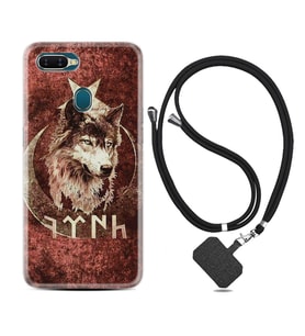 Oppo A5S A15 A16 A54 A55 A73 A74 Kılıf Boyun Askılı Silikon Göktürk 3 1412