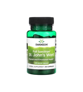 Swanson Full Spektrumlu St. John's Wort, 375 mg, 60 Kapsül