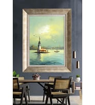 GÜMÜŞ ÇERÇEVELİ PASPARTULU TABLO C586