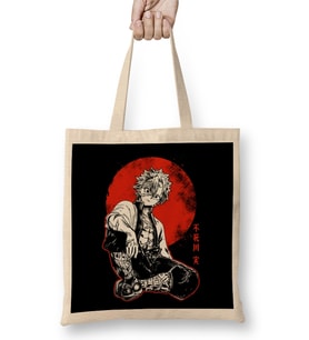 Sanemi Shinazugawa Red Moon Bez Çanta Uzun Saplı