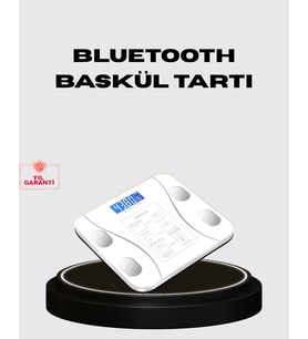 Akıllı Dijital Baskül – Bluetooth Bağlantılı, 8 Ölçüm Verili, Akıllı Vücut Analiz Tartısı