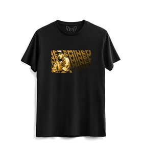 Eminem Resimli Baskılı Çocuk Siyah Tshirt