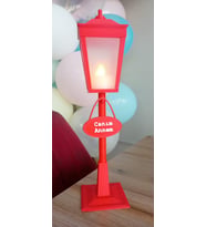 Dekoratif Tealight Sokak Feneri (Kırmızı)