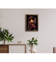 BK Home Atatürk Tasarımlı Doğal Masif Ahşap Çerçeveli Tablo 45x65cm-8