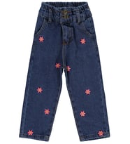 Civil Girls Kız Çocuk Kot Pantolon 2-5 Yaş Mavi