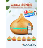 550 ML Ultrasonik Hava Nemlendirici, Işıklı ve Zamanlayıcılı