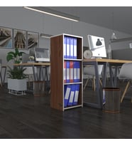 Kenzlife klasörlük raflı almakay cvz 105*40*30 kitaplık ofis arkalıksız