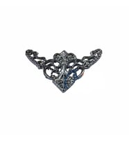 Dekoratif Köşe Süsü, Köşelik - Küçük, 19x34mm, Nikel, 100 Adet