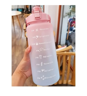 Günlük Motivasyon Su Matarası 2 Litre (Karışık)