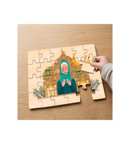 Dua Eden Kadın Tasarımlı 24 Parça Ahşap Çocuk Puzzle MPK0534