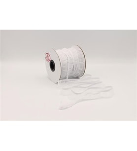 Fırfırlı Lastikler 18 mm Genişlik - 25 mt Beyaz