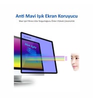Macbook Air 15.3inç Ekran Koruyucu M2-M3, Anti Blue Ray (TouchID'li Air M2-M3) A2941 A3114 ile Uyumlu (Renksiz)