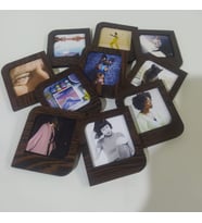 Kişiye Özel Polaroid Resim Çerçevesi  Koyu Kahverengi