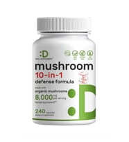 DEAL SUPPLEMENT Organic Mushroom 10 in 1 Defense Formula  8.000 Mg - 240 Capsules