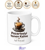 Pazartesi Sendromunu Yok Eden Espresso Kahve Kupası Hediye Bardak