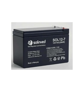 Solinved 12v 7AH Kuru Akü