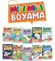 Mini Mini Boyama Kitabı Büyük Boy (10 Çeşit - 50 )