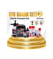Oto Bakım Seti 2 KÖPÜK Yapıcı Basınçlı Pompa Hediye (11 Parça)