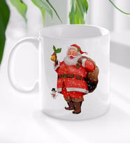BK Gift Noel Baba Tasarımlı Beyaz Kupa Bardak-2