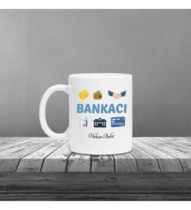 Kişiye Özel Bankacı Temalı Kupa