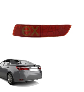 TOYOTA COROLLA ARKA TAMPON REFLEKTÖRÜ SOL TARAF 2014 - 2017 MODEL COROLLA ARKA KEDİ GÖZÜ