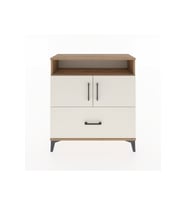 Arges Şifonyer 3 Raflı Tek Çekmeceli 2 Kapaklı 88x30x96 Çam-Aytaşı