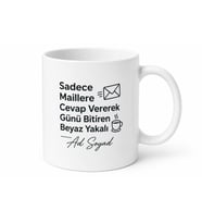Sadece Maillere Cevap Vererek Günü Bitiren Beyaz Yakalı Kupa Bardak Hediye