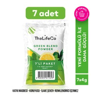 TheLifeCo Organik Yeşil Sebzeler İçecek Tozu Şase 4gr x 7ad