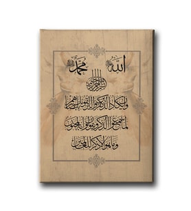 Nazar Ayeti Dini Kanvas Tablo AYD171