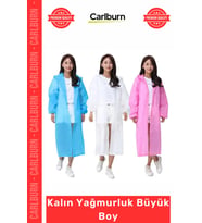 Özel Üretim Su Geçirmez Rüzgar Kesici Unisex Sarı Beyaz Gül Kurusu Uzun Kalın Yağmurluk Büyük Boy
