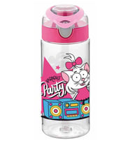 Kral Şakir Desenli Pembe Tritan Matara 500 Ml
