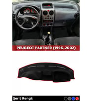 Peugeot Partner (1996-2002) 3d Torpido Koruma Kılıfı - Ön Göğüs Kaplama - Kırmızı Şerit